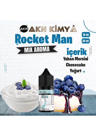 Akn Kimya One Hit Wonder Rocket Man Mix Aroma Yabanmersini Yoğurtgıda Aroması 10 Ml