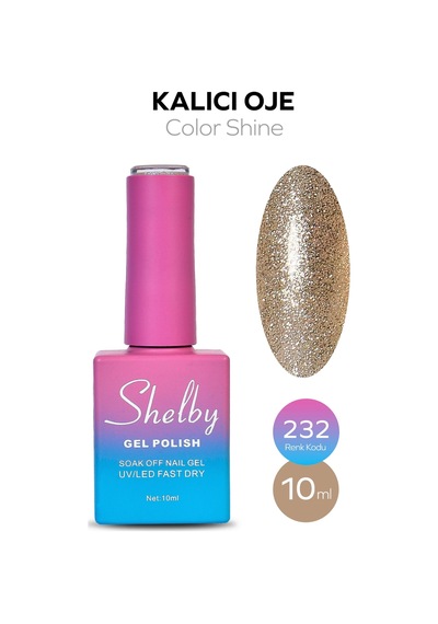 Shelby 10 Ml.a232 Işıltılı Renkli Kalıcı Oje