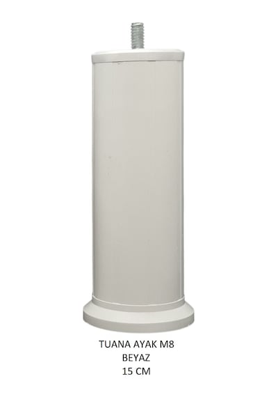 Tuana Ayak 15 cm M8 Cıvatalı Beyaz