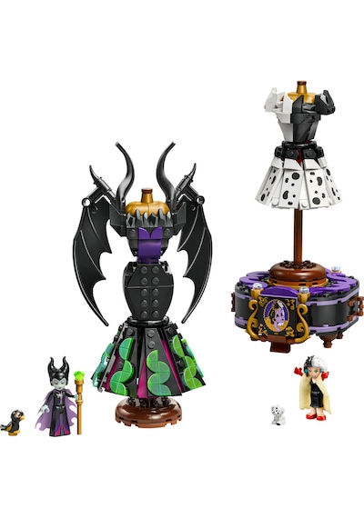 LEGO® ǀ Disney Kötüleri Malefiz'in ve Cruella De Vil'in Elbiseleri 43262 - 9 Yaş ve Üzeri Çocuklar için Yaratıcı Oyuncak Yapım Seti (524 Parça)