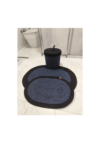 Jüt Hasır 3 Lü Banyo Paspas Takımı Bohem Tarzı Banyo Takımı Paspas:50x80/ 40x60 /sepet/25x25 Kırçılmavi Siyah Kırçılmavi Siyah Jüt Hasır 3 Lü Banyo Paspas Takımı Bohem Tarzı Banyo Takımı Paspas:50x80/ 40x60 /sepet/25x25 Kırçılmavi Siyah Kırçılmavi Siyah