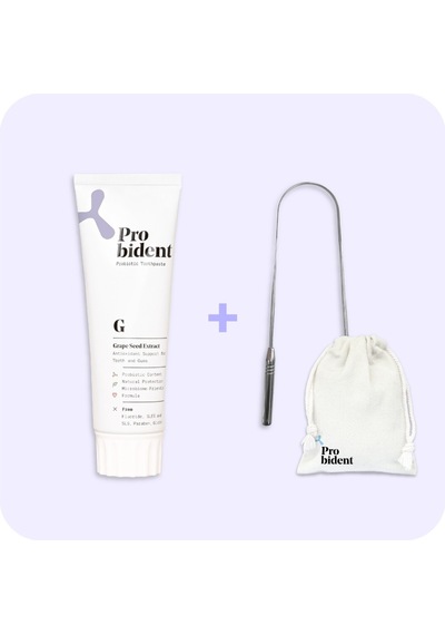 Probident Üzüm Çekirdeği Özüt İlaveli 75 ML + Dil Temizleme Aparatı