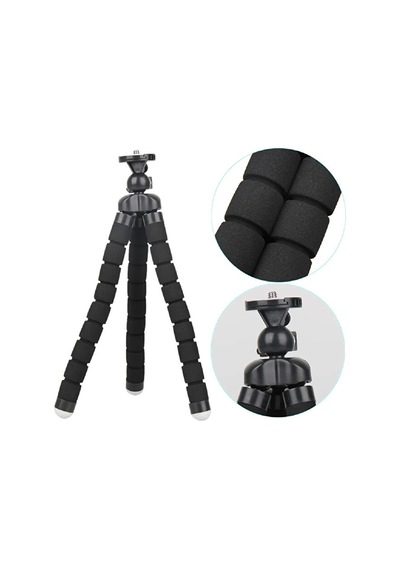 26 Cm Süngerli Ahtapot Tripod Telefon Tutucu Aparat