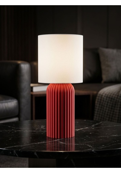 Tera Model - Led Abajur - Masa Lambası - Usb 5v İle Çalışır - Slim Led Aydınlatması Dahildir - Dekoratif Lamba - Renk Seçenekli Çok Renkli