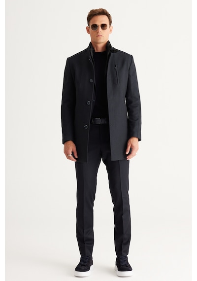 AC&Co / Altınyıldız Classics Erkek K.lacı Slim Fit Dar Kesim Kırlangıç Yaka %100 Yün Çizgili Takım Elbise K.lacı AC&Co / Altınyıldız Classics Erkek K.lacı Slim Fit Dar Kesim Kırlangıç Yaka %100 Yün Çizgili Takım Elbise K.lacı