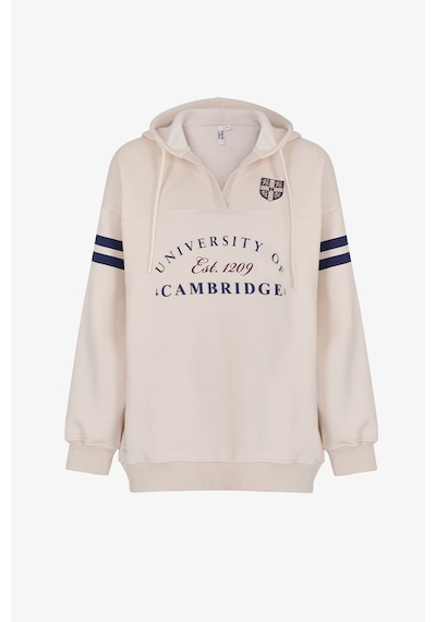 Penti Ekru Cambridge V Yaka Uzun Kollu Sweatshirt Ecru