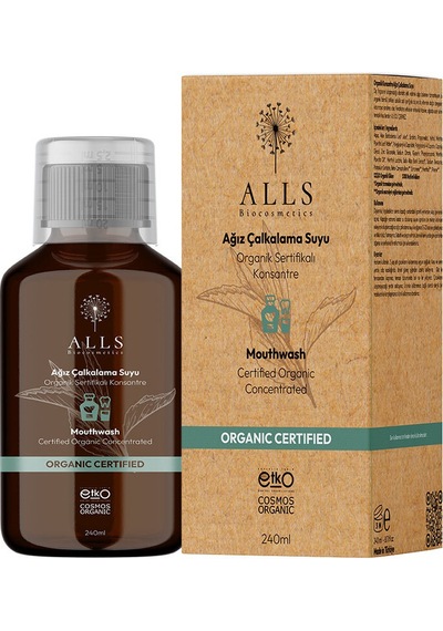 Alls Biocosmetics Organik Sertifikalı Konsantre Ağız Çalkalama Suyu 240 ML