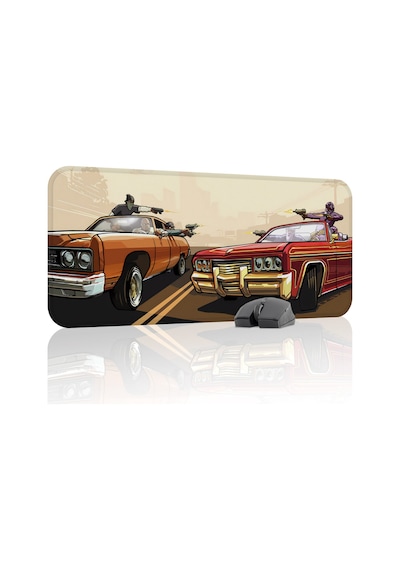 Gta San Andreas Kaymaz Dikişli Kauçuk Oyuncu Mousepad V1 - 70x30 Xl Gaming Mouse Pad Fare Altlığı