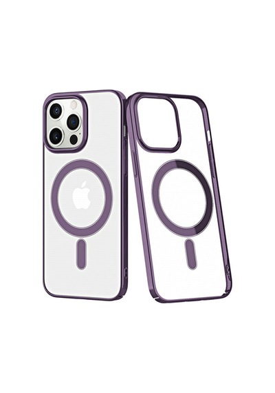 Apple iPhone Uyumlu 13 Pro Kılıf Element Magneticsafe Sert Kapak - Derin Mor Bzsxx00 1