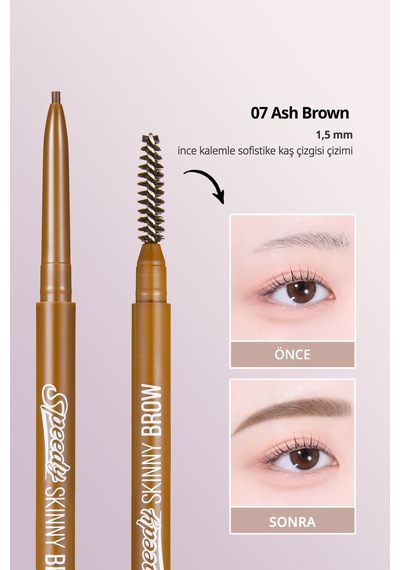 Peripera Speedy Skinny Brow 7 Ash Brown