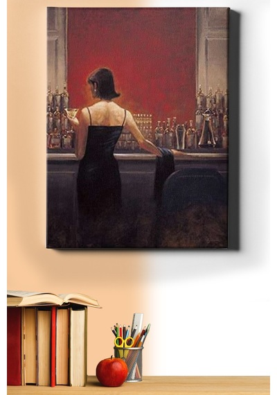 Webstyle Sayılarla Boyama Seti Kasnaklı Bardaki Gizemli Kadın 50 X 65 Cm