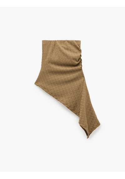 Koton Slim Fit Bürümcük Kumaş Dokulu Asimetrik Kesim Uzun Straplez Bluz Kahverengi 6sak10257ek Kahve Koton Slim Fit Bürümcük Kumaş Dokulu Asimetrik Kesim Uzun Straplez Bluz Kahverengi 6sak10257ek Kahve