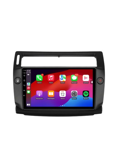 Citroën C4 Araç Multimedya Android Ekran Carplay Double Teyp Navigasyon 2+32 9" 05-11 Black Blueway