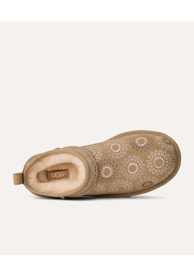 Ugg Classıc Mıcro Sun Stıtch Kadın Bot 1178192-mdsd Kahverengi