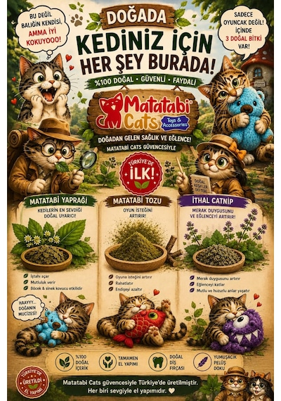 Matamıx Fıfy Peluş Kedi Oyuncağı Dayanıklı, Kediler İçin Eğlenceli Oyuncak