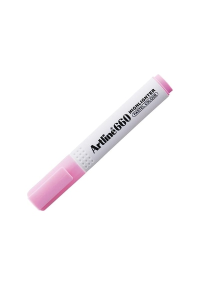 Artline Fosforlu Kalem Kesik Uç 1,0-4,0 MM Pastel Pink (12 adet)6 Diğer