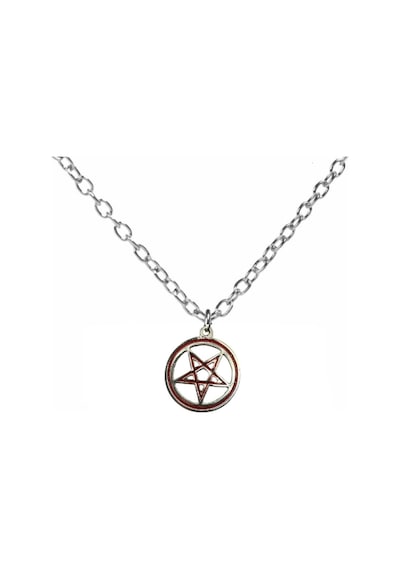 Pentagram Rock Metal Grup Figürlü Unisex Kolye 60 Cm Zincirli, Gotik & Mistik Metal Takı Çok renkli