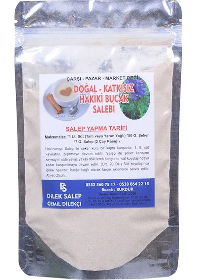 Dilek Salep Saf Katkısız Bucak Salep 75 G