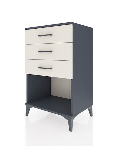 Hyperion Komodin 3 Çekmeceli 60x44x96 Antrasit-aytaşı Antrasit