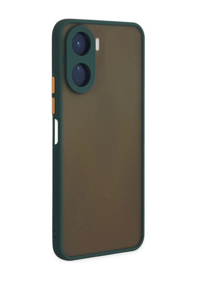 Vivo Y16 Uyumlu Kılıf Montreal Silikon Kapak - Yeşil