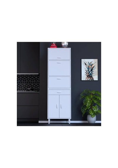 Viya 60x194.6x56 Cm, 1 Çekmece Ve 5 Kapaklı, Mutfağınıza Özel Ekmeklikli Kiler Dolabı. Sabit Seçenek 1 Değeri Viya 60x194.6x56 Cm, 1 Çekmece Ve 5 Kapaklı, Mutfağınıza Özel Ekmeklikli Kiler Dolabı. Sabit Seçenek 1 Değeri