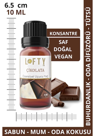 Lofty Çikolata Uçucu Yağ Buhurdanlık Esansı Oda Kokusu 10 ML