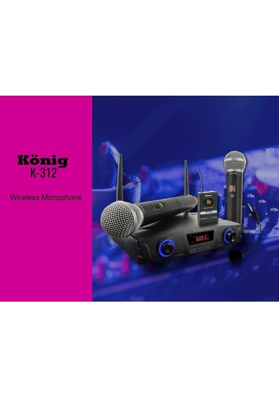 König K-312 Ey El Yaka Telsiz  Mikrofon
