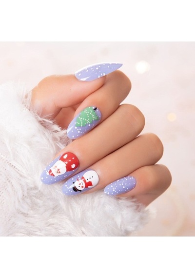 Takma Tırnak Seti, Christmas'a Yılbaşı Özel Nail Art- Limited Edition