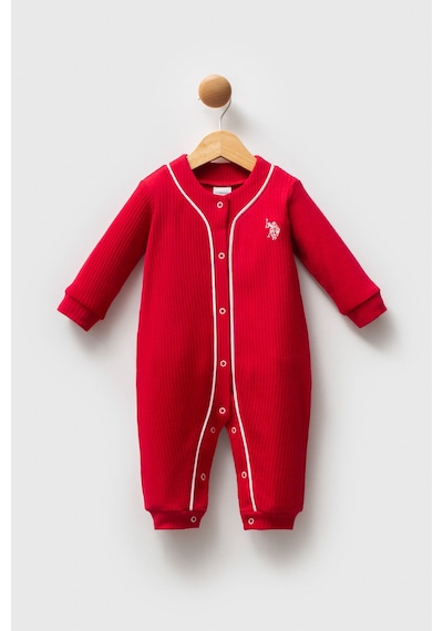 U.S. Polo Assn. U.s. Polo Assn Kız Bebek Kırmızı Tulum Kırmızı