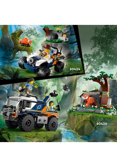 LEGO® City Orman Kaşifinin Helikopteri Kamp Yerinde 60437 - 8 Yaş & Üzeri Çocuklar için Yaratıcı Oyuncak Yapım Seti (881 Parça)
