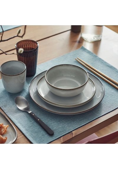 Ikea Gladelig Yemek Takımı 24 Parça Gri