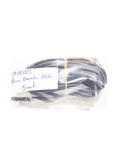 6mm Isı İle Daralan Siyah Makaron 5 Metre, Daralma Oranı 2/1, Çalışma -55/+125 Derece