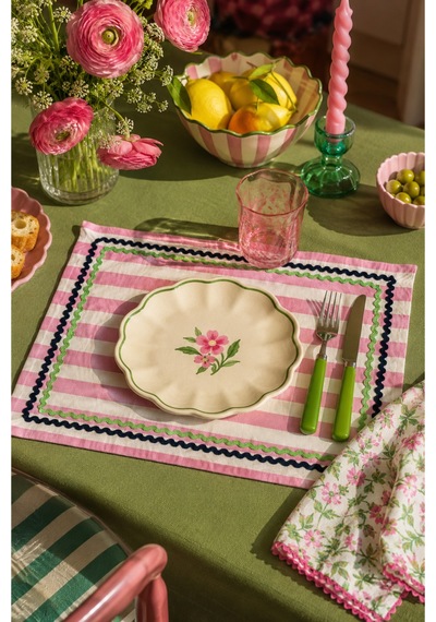 Pembe Çizgili Açık Yeşil - Lacivert Biyeli Amerikan Servisi 2'li Set 33x44 Cm Sofra Ve Masa Düzeni Dekoru Pembe - 887012704 Pembe Pembe Çizgili Açık Yeşil - Lacivert Biyeli Amerikan Servisi 2'li Set 33x44 Cm Sofra Ve Masa Düzeni Dekoru Pembe - 887012704 Pembe