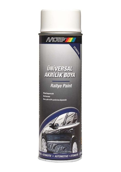 Boya Parlak Beyaz Universal Sprey 500Ml Motip