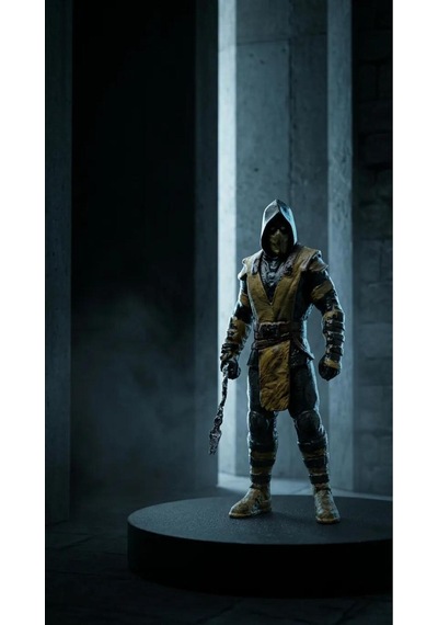 Mortal Kombat Koleksiyonluk Scorpion Figür Biblo Oyuncu Masası Aksesuarı Gaming Hediyelik 15cm