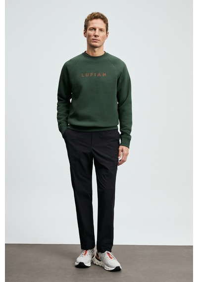 Lufian Bren Erkek Sweatshirt Çimen Yeşili Çimen Yeşili 112030219100611 Yeşil