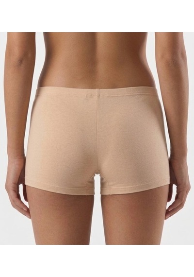 Nacar Store Kadın Likralı %95 Pamuklu Esnek Rahat Boxer Şort Tayt Bej