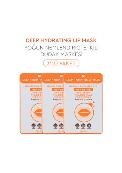 Mjcare Deep Hydrating Lip Mask - Yoğun Nemlendirici Dudak Maskesi 3'lü
