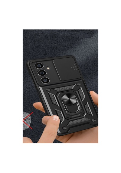 Samsung Galaxy A25 5g Kılıf Pars Lens Yüzüklü Silikon - Gold 0.2M-Çok Renkli