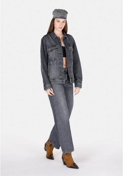 Colin's Colins 970 Berry Regular Fit Yüksel Bel Geniş Paça Kadın Siyah Jean Pantolon Cl1072271 Cl1072271 Q1.v1 Dn43955 Denim