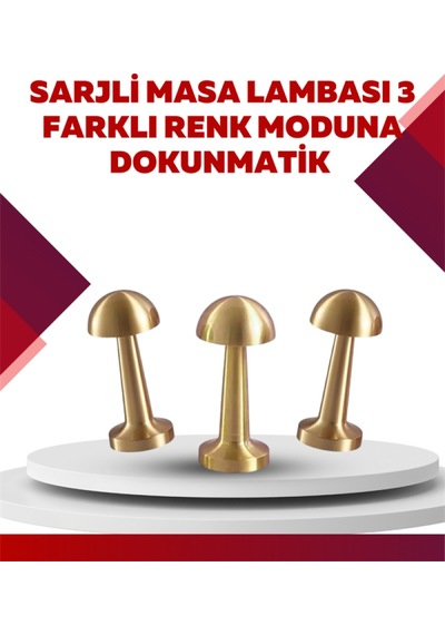 Şarjlı Dimmerli Led Masa Lambası 4-8 Saat Aydınlatma