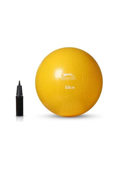 Slazenger 55cm Anti-burst Gymball Sarı Pompa Dahil Pilates Topu