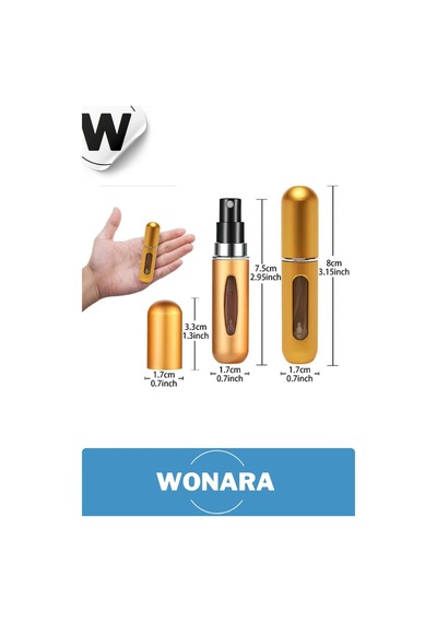 Deluxe Seri Koku Şişesi Doldurulabilir Portatif Çanta İçi Küçük Cep Parfüm Şişesi 5 Ml 3 Adet