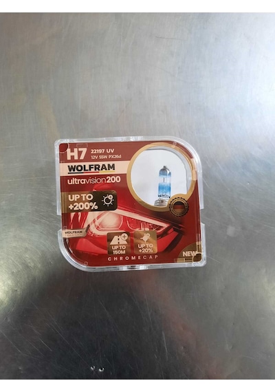 12v H7 Far Ampulü Ultravision %200 Yüksek Işık - Wolfram 22197 Uv