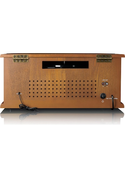 Lenco TCD-2551WD Ahşap Retro Bluetooth USB FM Radyo CD Kaset Özellikli Pikap