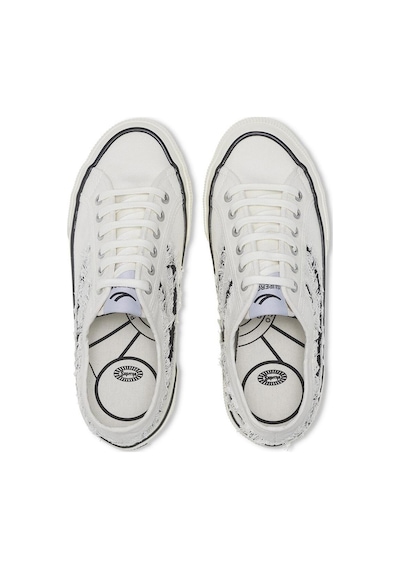 Superga 2750 Og Ripped Swallow Tail Unisex Beyaz Bileksiz Sneaker Beyaz-222 Beyaz-222