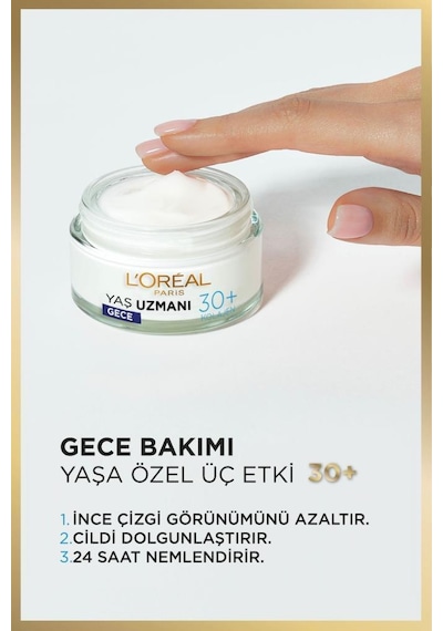 L'Oreal Paris  30+   Gece Kremi 50 ML