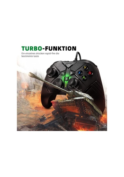 Pc Kablolu Usb Gamepad Windows 10/11 Uyumlu 3,5 Mm Ses Jaklı Makro Ve Turbo Tuşlu Oyun Kolu