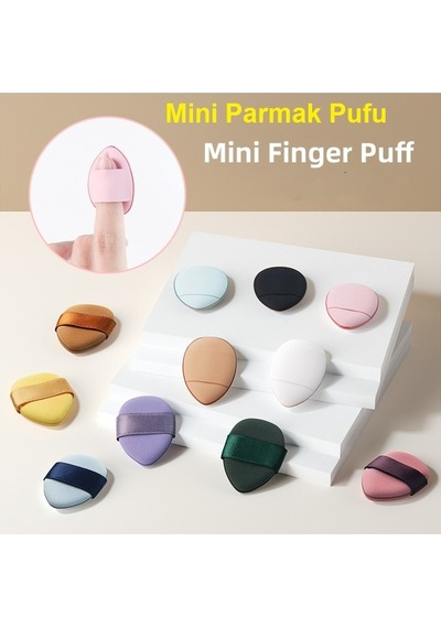 Melien Mini Puf Parmak Yüz Makyaj Süngeri 3'lü