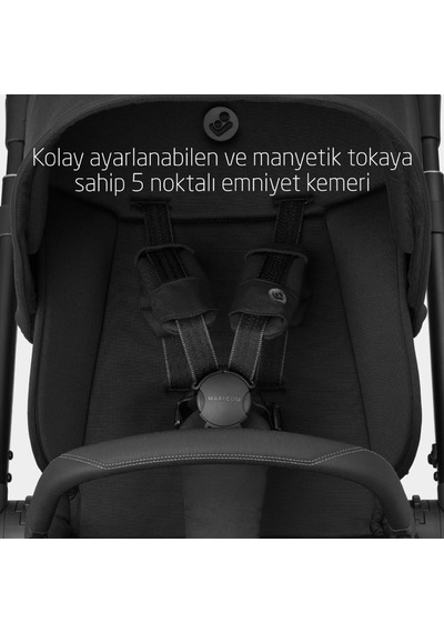 Maxi-Cosi Oxford Çift Yönlü Seyahat Sistem Olabilen Bebek Arabası Twillic Black